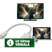 Apple Mini Display Port HDMI Thunderbolt Adapter Mini DP Cable MacBook Pro Air Full HD display 1080p (1920x1080) kabelis
