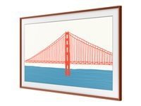 Samsung Frame 65 Brick Red Beveled 2021