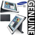 Samsung Galaxy Tab 2 10.1 P5100/P5110 EFC-1H8SGECSTD Diary Ultra Thin Book Cover Case Stand Dark grey gray black maks