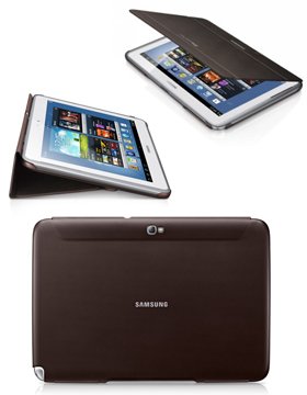 Samsung Galaxy Tab 2 10.1 P5100/P5110 EFC-1H8SAECSTD Original Diary Ultra Thin Book Cover Case Stand amber brown maks