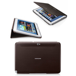 Samsung Galaxy Tab 2 10.1 P5100/P5110 EFC-1H8SAECSTD Original Diary Ultra Thin Book Cover Case Stand amber brown maks