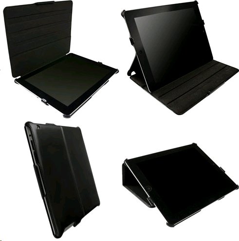 Samsung Galaxy Tab 2 P5100/P5110 Real Leather Krusell Donso Case Cover Stand Black maks 