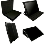Samsung Galaxy Tab 2 P5100/P5110 Real Leather Krusell Donso Case Cover Stand Black maks 