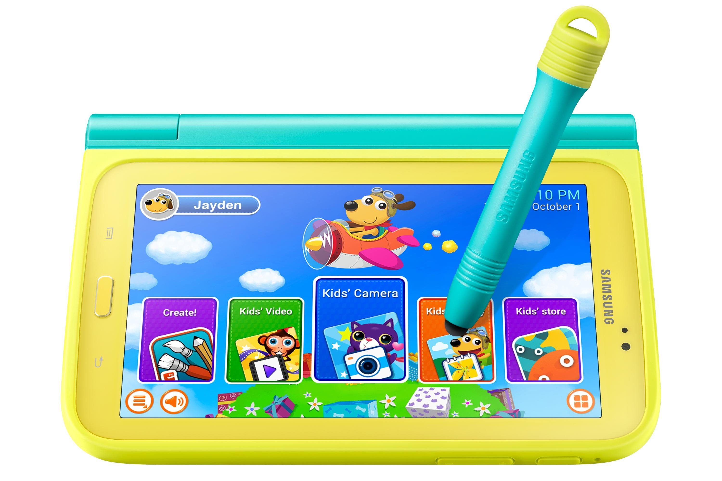 Samsung Galaxy Kids Grip Cover Carry Case With Stylus EF-PT210BMEGWW