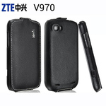 ZTE Grand X V970/U970 Real Leather Luxury Flip Case Cover maks