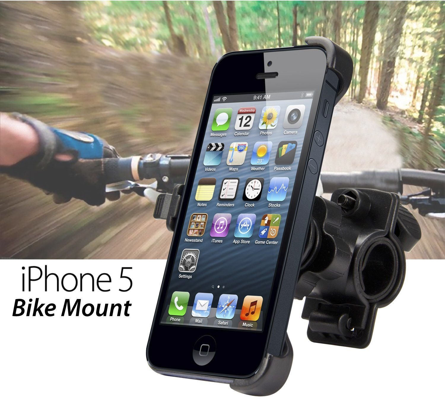 Apple iPhone 5 Bike Bicycle Cycling Cradle Mount Holder Moto Velo turētājs  