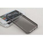 Apple iPhone 5 Silicone Soft Crystal Black Clear Back Case Bumper maks