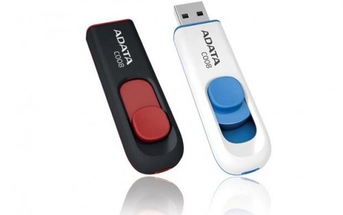 Adata MEMORY DRIVE FLASH USB2 16GB/BLACK/RED AC008-16G-RKD A-DATA