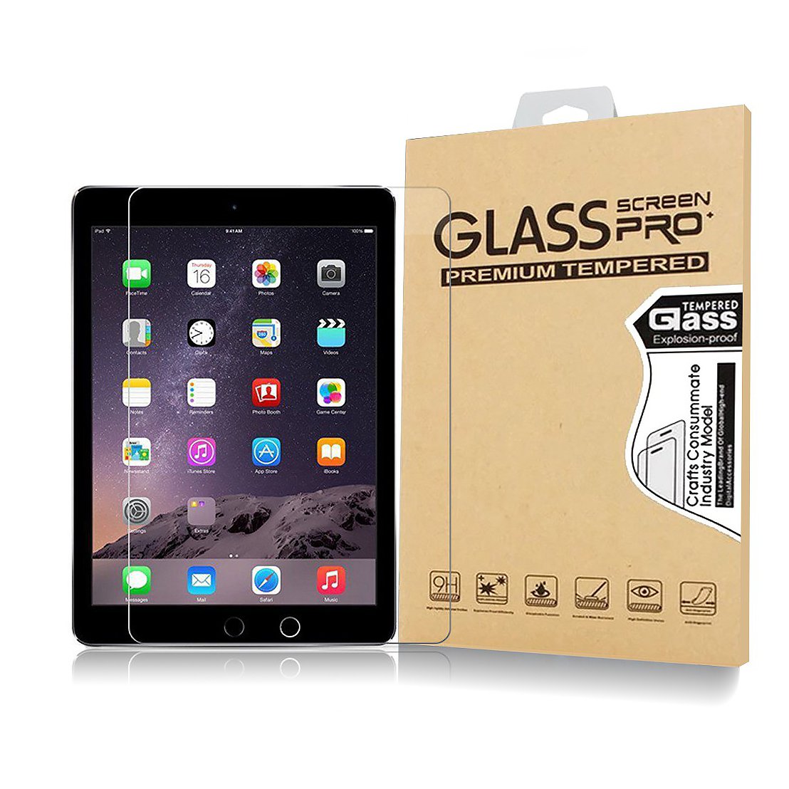 Apple iPad 9.7'' (5th, 6th, Air, Air 2, Pro 9.7) Aizsargstikls