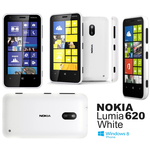 Nokia 620 Lumia White Windows Phone
