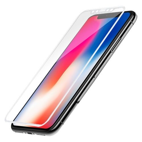 iPhone X Baseus Aizsargstikls (Balts)