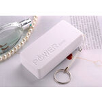 Portable Power Bank 5600mAh External Backup Battery Charger ārējā baterija akumulators lādētājs White