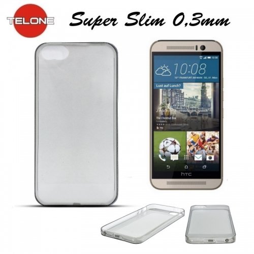 Telone Ultra Slim 0.3mm Back Case HTC One M9 super plāns telefona apvalks Melns