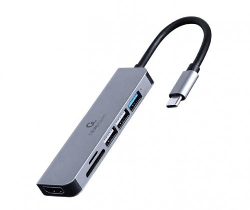 Gembird I/O ADAPTER USB-C TO HDMI/USB3/6IN1 A-CM-COMBO6-02