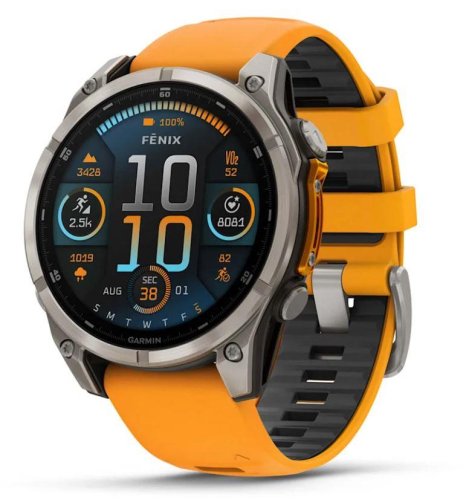 Garmin SMARTWATCH FENIX 8 SAPPHIRE/ORANGE 010-02904-11