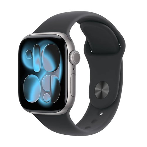 Apple Watch Series 11 (2025) GPS 42mm Space Grey Aluminium Case with Sport Band S/M - Black