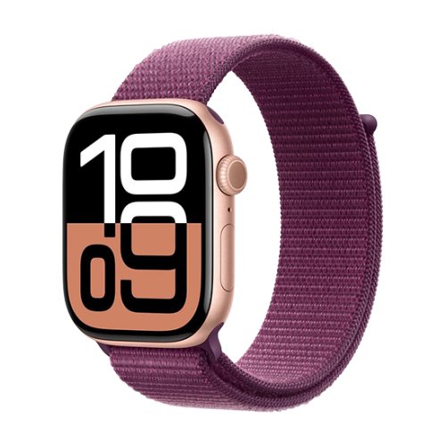 Apple Watch Series 10 GPS + Cellular 46mm Rose Gold Aluminium Case with Sport Loop - Rose