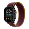 Apple Watch Ultra 4 (2026) 49mm Black Titanium Case with Burgundy Trail Loop M/L - Burgundy
