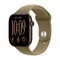 Apple Watch Series 12 (2026) GPS 46mm Dark Bronze Aluminium Case with Olive Sport Band M/L - Dark Bronze