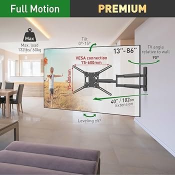 Barkan BM443XL Wall mount LED/LCD TV 13-83 (211cm) TV stiprinājums