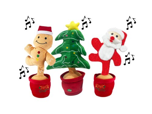 Koala Games G2585 Christmas Danging, Singins  &amp; Lighting Plushes 36 cm