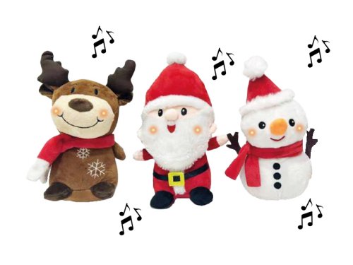 Koala Games G2586 Christmas Danging, Singins  &amp; Lighting Plushes 24 cm