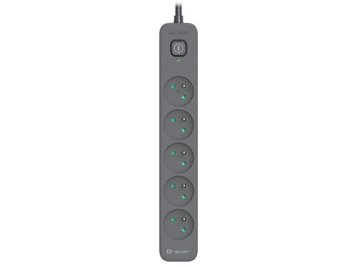 Tracer 47024 Zebra mobile ready 1.5m (5 outlets + 2USB 2,1A)