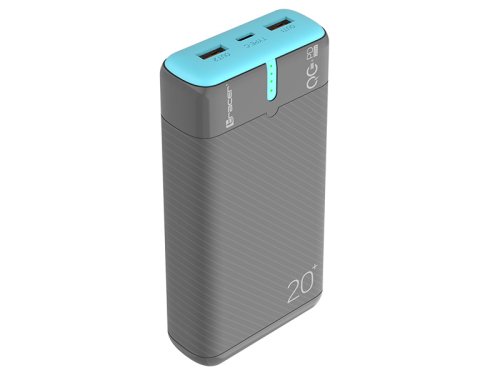 Tracer 47517 EnerGen 20000mAh Power Bank gray/blue