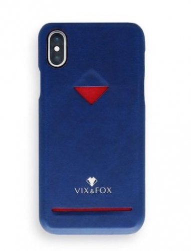 Vixfox Card Slot Back Shell for Iphone XSMAX navy blue