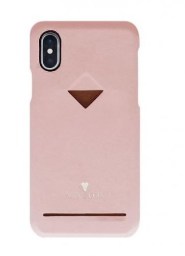 Vixfox Card Slot Back Shell for Iphone XSMAX pink