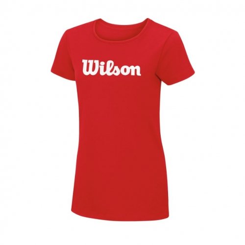 Wilson sieviesu apgerbi W T-SHIRT SCRIPT COTTON TEE