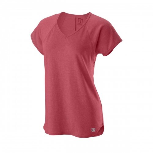W women apparel W TRAINING V-NECK TEE HOLLY BERRY