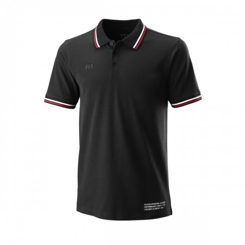 Wilson men apparel M POLO SINCE 1914 PIQUE BLACK