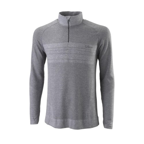 Wilson men apparel M SEAMLESS 1/4 ZIP TURBULENCE