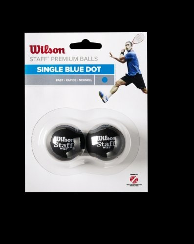 Wilson squash WILSON skvoša bumbiņas STAFF Iepakojumā 2 gb. - blue dot