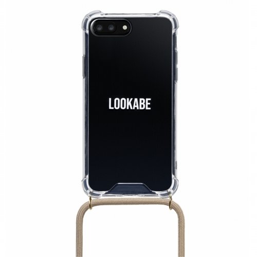 Lookabe necklace iPhone 7/8+ gold nude loo007