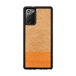 Man&wood MAN&WOOD case for Galaxy Note 20 herringbone arancia black