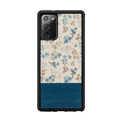 Man&amp;wood MAN&amp;WOOD case for Galaxy Note 20 blue flower black