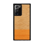 Man&wood MAN&WOOD case for Galaxy Note 20 Ultra herringbone arancia black