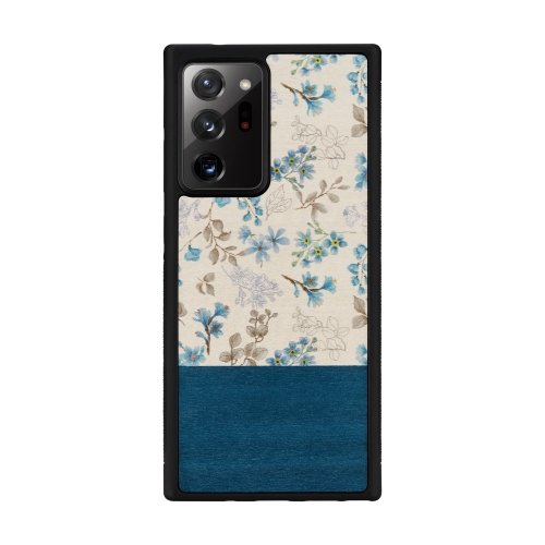Man&amp;wood MAN&amp;WOOD case for Galaxy Note 20 Ultra blue flower black
