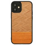 Man&wood MAN&WOOD case for iPhone 12 mini herringbone arancia black