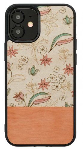 Man&amp;wood MAN&amp;WOOD case for iPhone 12 mini pink flower black