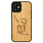 Man&wood MAN&WOOD case for iPhone 12 mini cat with red fish