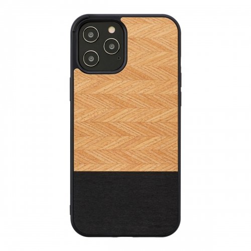 Man&wood MAN&WOOD case for iPhone 12/12 Pro herringbone nero black