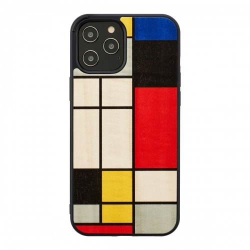 Man&wood MAN&WOOD case for iPhone 12/12 Pro mondrian wood black