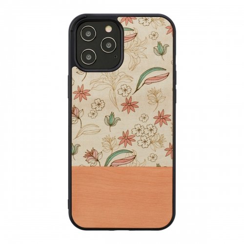 Man&amp;wood MAN&amp;WOOD case for iPhone 12 Pro Max pink flower black