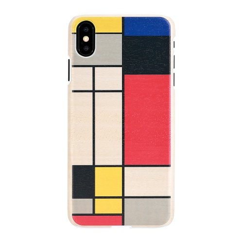 Man&wood MAN&WOOD SmartPhone case iPhone XS Max modrian wood white