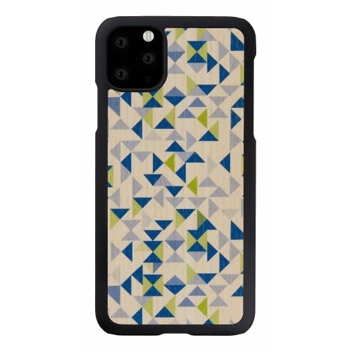 Man&wood MAN&WOOD SmartPhone case iPhone 11 Pro Max blue triangle black