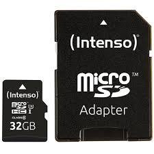 Intenso MEMORY MICRO SDHC 32GB C10/W/ADAPTER 3433480