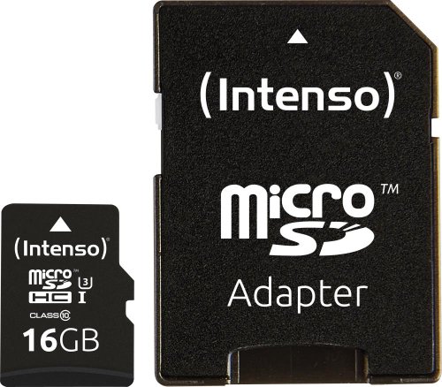Intenso MEMORY MICRO SDHC 16GB C10/W/ADAPTER 3433470